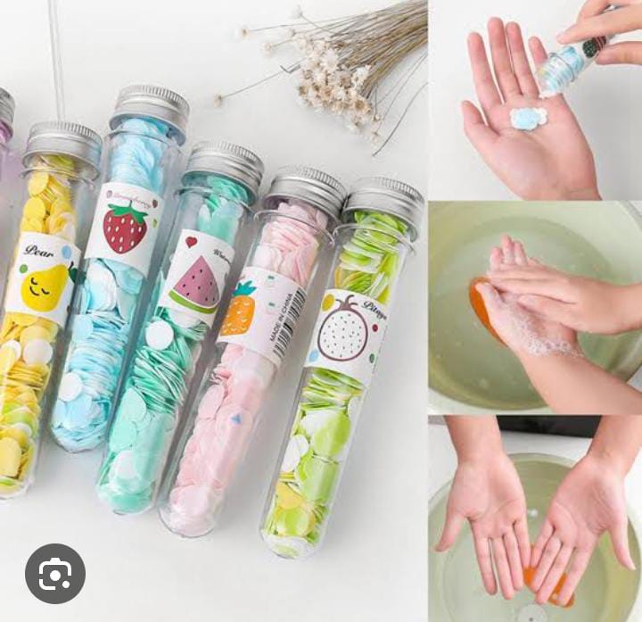 Paper Soap with Portable Tube Bottle