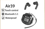 Air 39 TWS Wireless Earbuds: The Trendy Bluetooth 5.3 Gaming Headset with Transparent Charging Case (random colour)