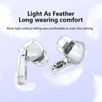 Air 39 TWS Wireless Earbuds: The Trendy Bluetooth 5.3 Gaming Headset with Transparent Charging Case (random colour)