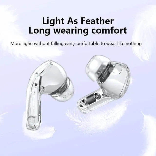 Air 39 TWS Wireless Earbuds: The Trendy Bluetooth 5.3 Gaming Headset with Transparent Charging Case (random colour)