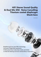 Air 39 TWS Wireless Earbuds: The Trendy Bluetooth 5.3 Gaming Headset with Transparent Charging Case (random colour)