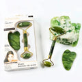 Jade Roller Facial Massager | Manual | With Gua Sha Tool | Natural Skincare | Relax & Refresh